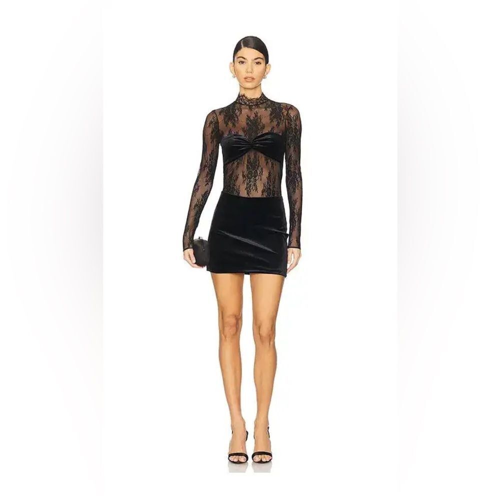 RETROFETE BRIGETTE velvet lace dress - Picture 10 of 10